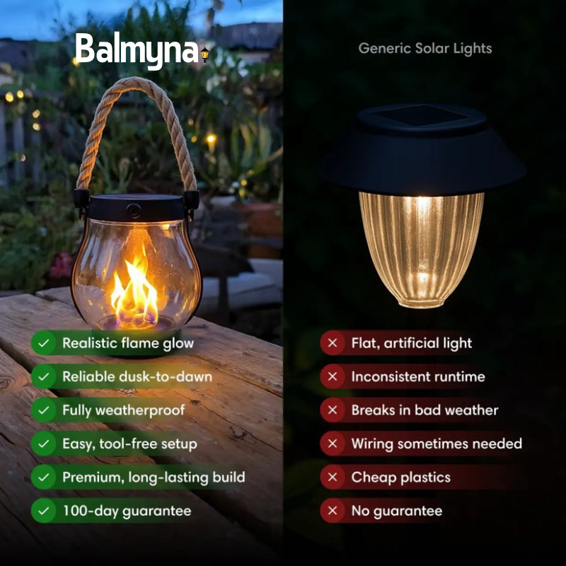 Balmyna™ Solar Lanterns - Transform Your Garden Nights